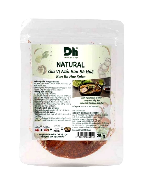 Mix di spezie per Bùn Bò Hué noodles vietnamiti - Dh Foods 25g.